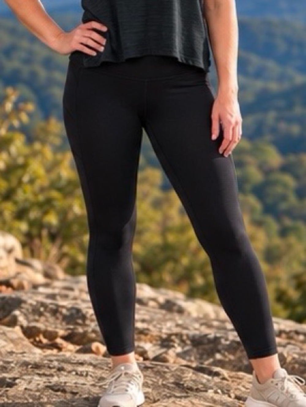 Handful Wi-Thi Pocket Leggings XL Black 7/8 Yoga Running